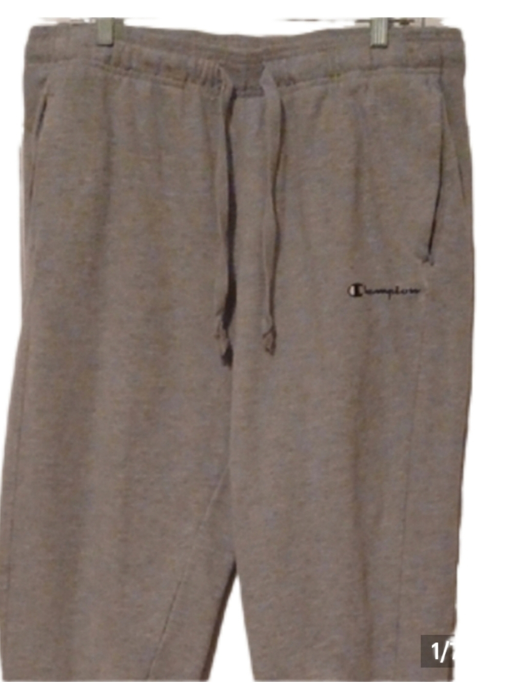 -- Champion Men’s Light Gray Fleece Joggers Size XLarge Casual
